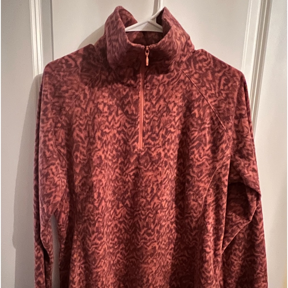 Women’s Columbia 1/4 zipper fleece lightweight pullover, size xl